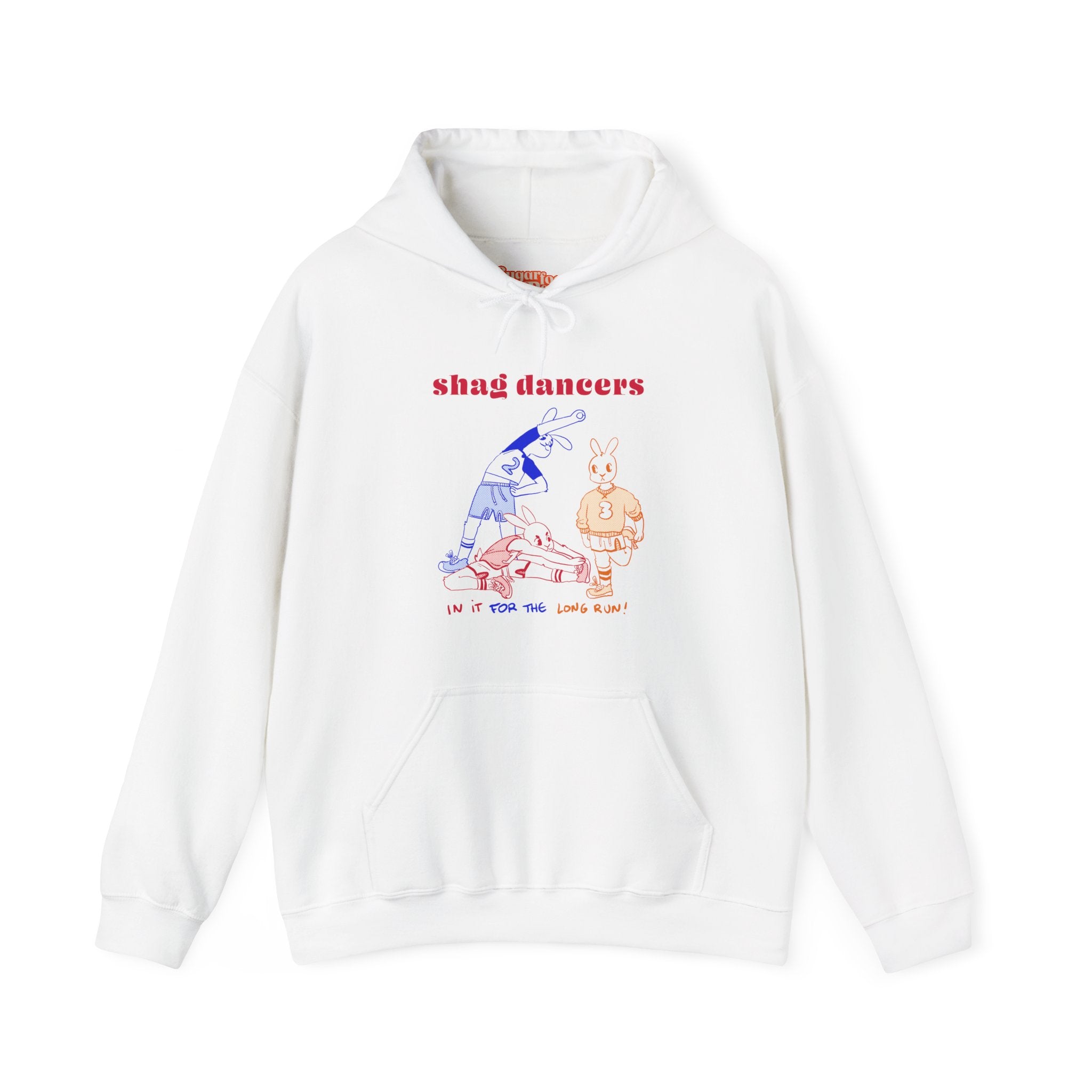 Shag Rabbits Hoodie - White