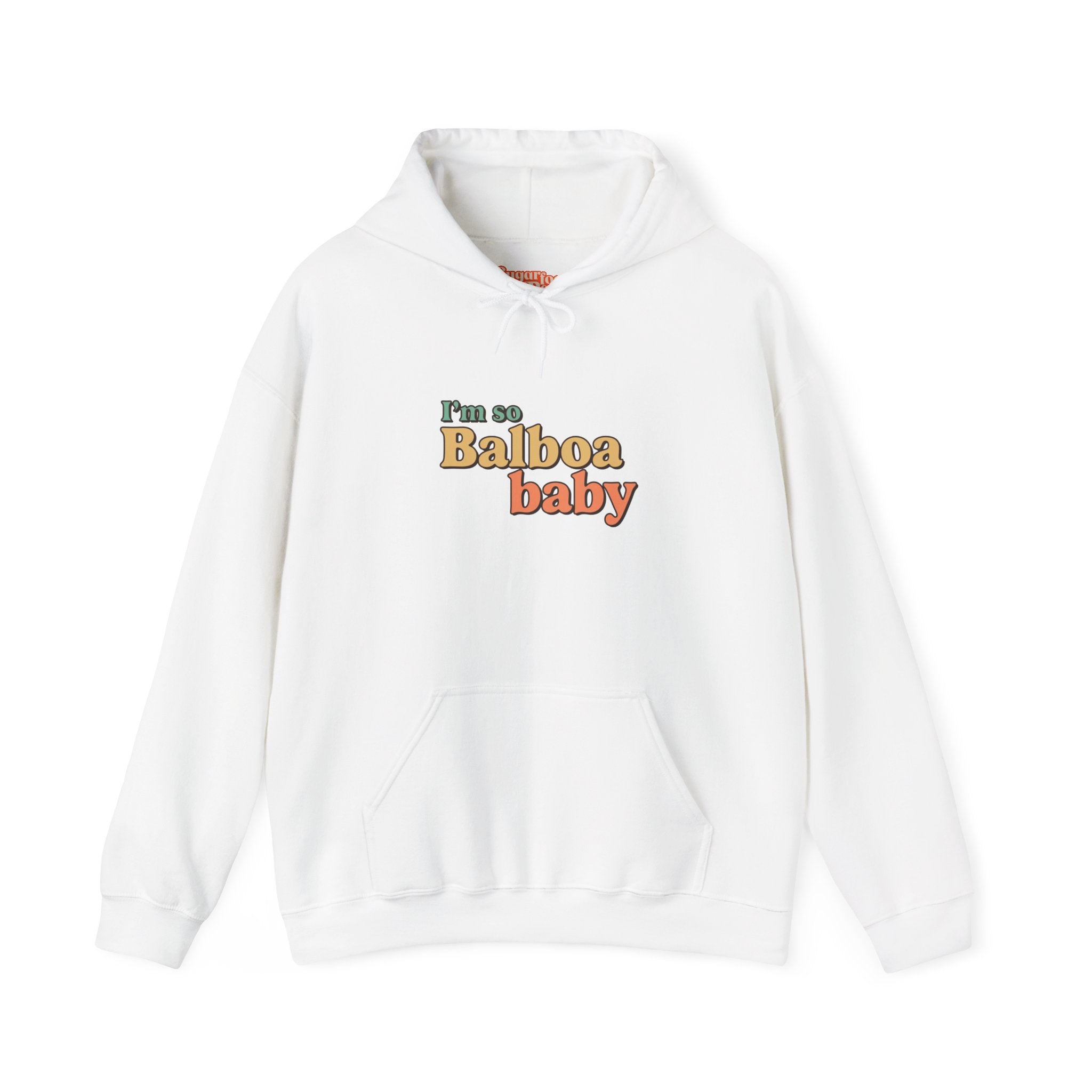 I'm So Balboa Baby Hoodie - White