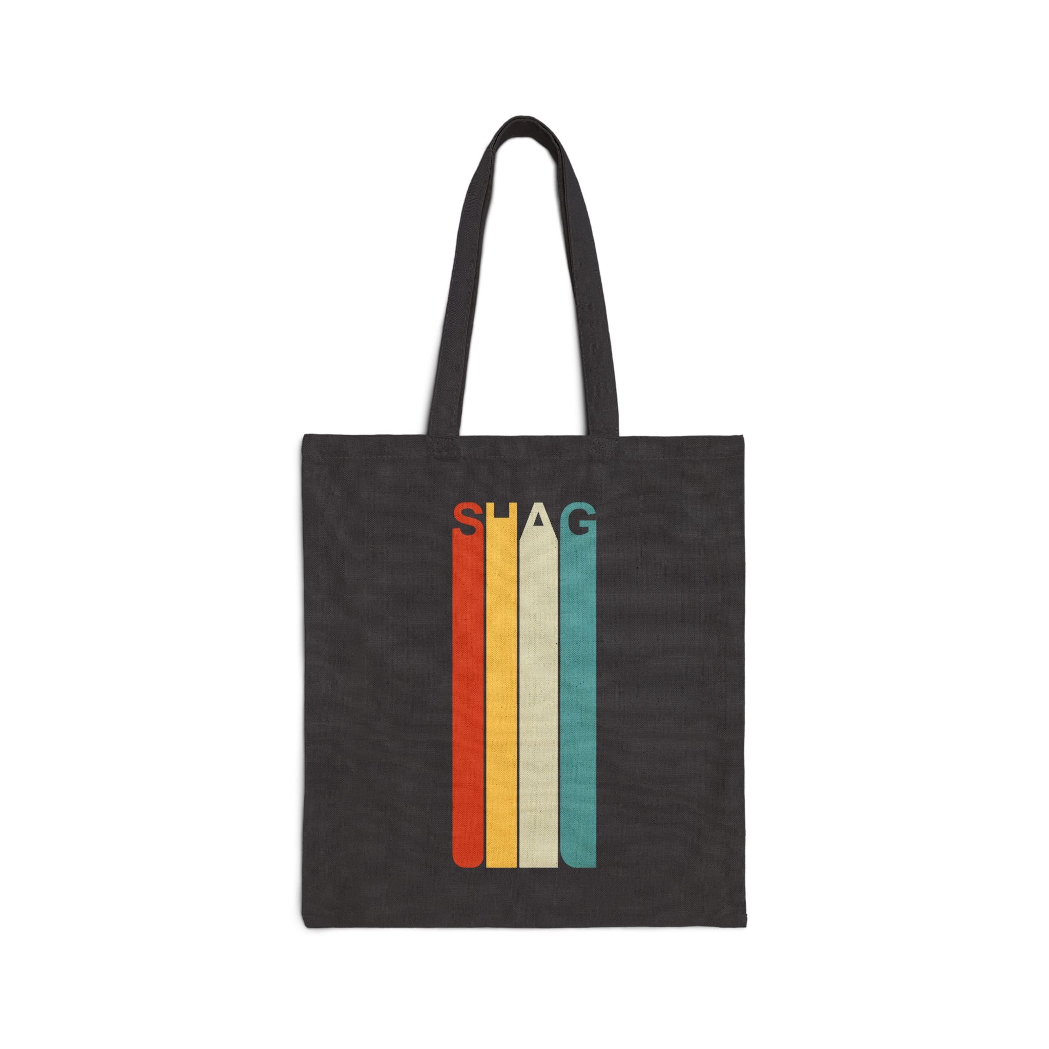 Shag Drag Cotton Canvas Tote Bag - Black