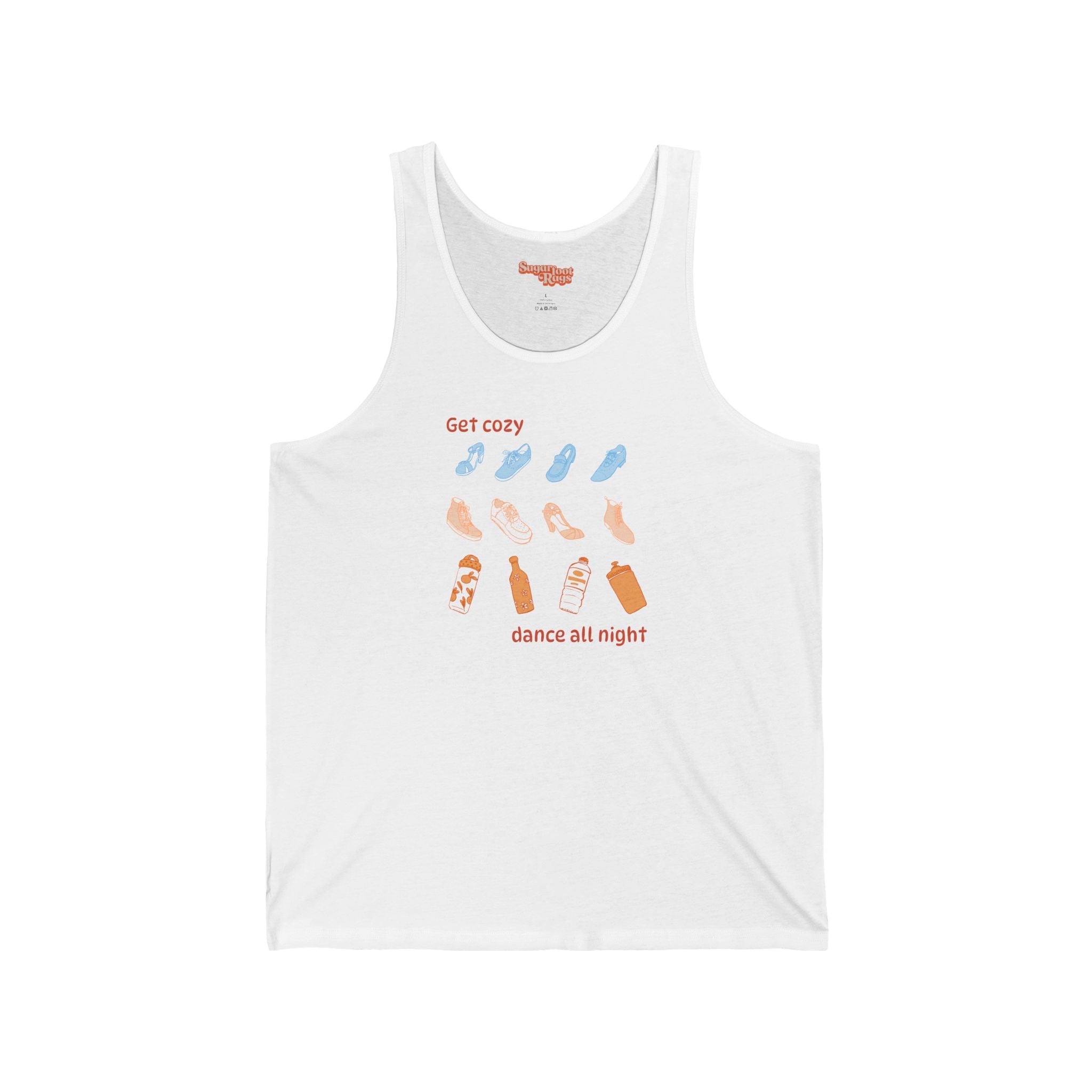 Dance all Night Tank Top - White