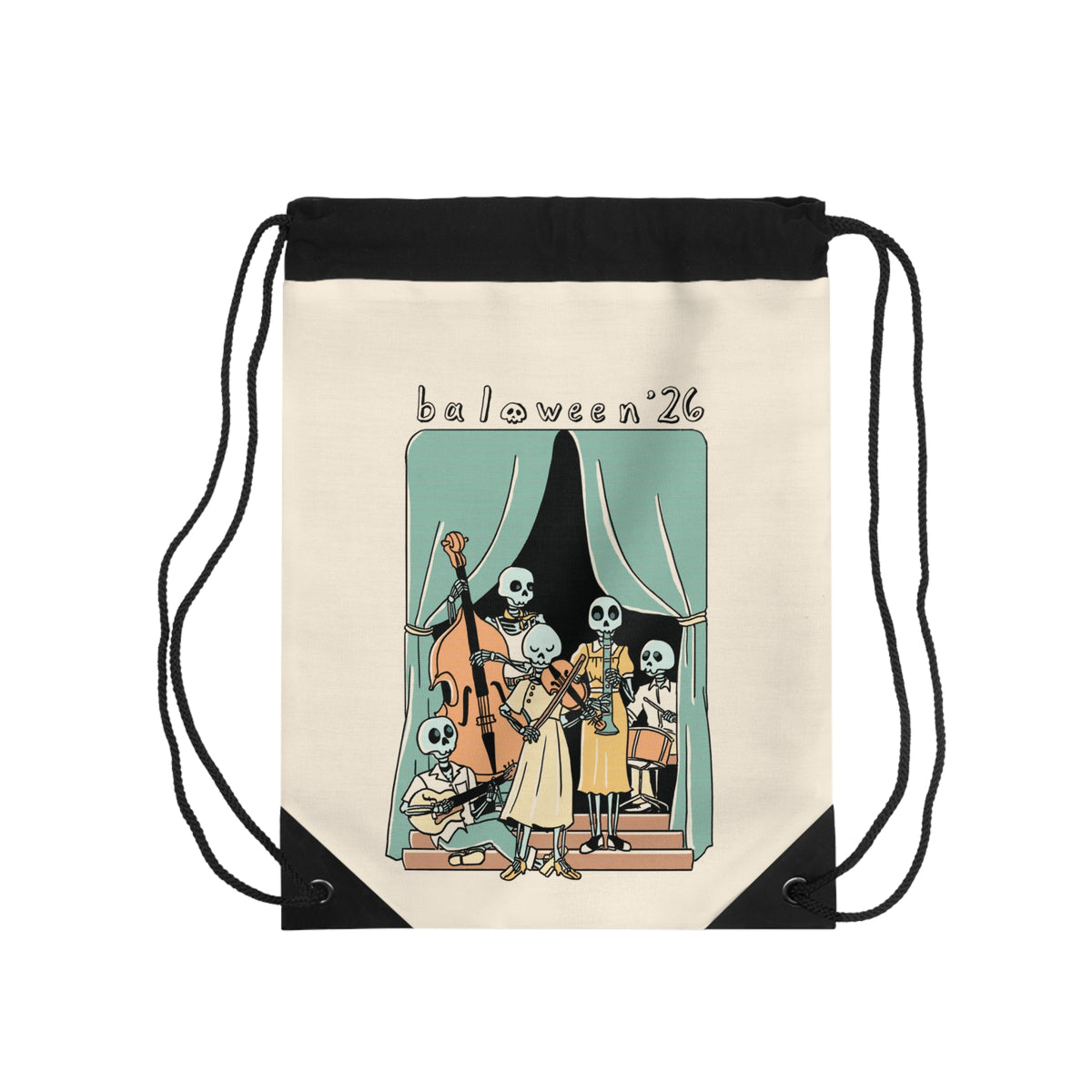 Baloween Skeleton Band Shoe Bag