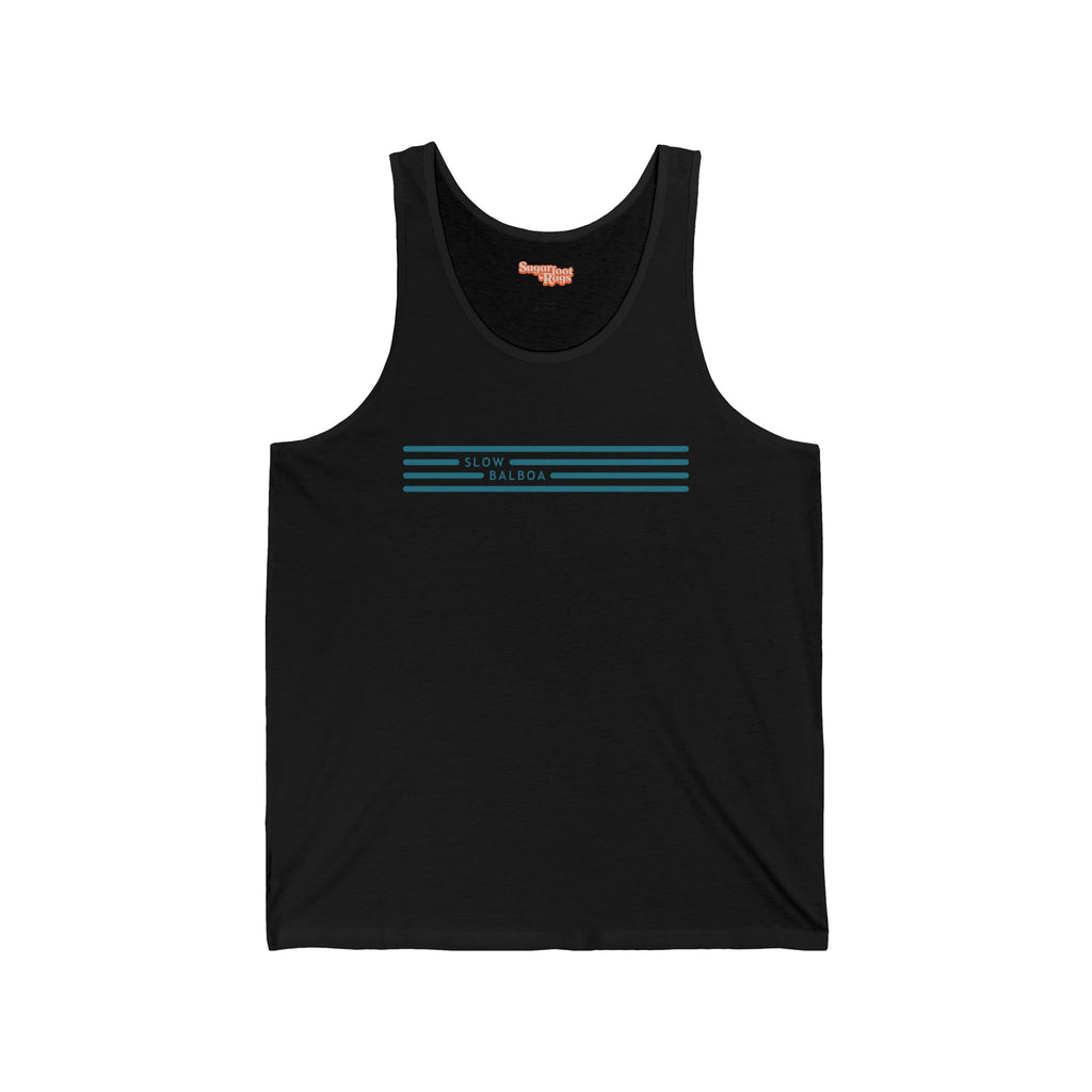 Slow Balboa Stripes Tank Top - Black