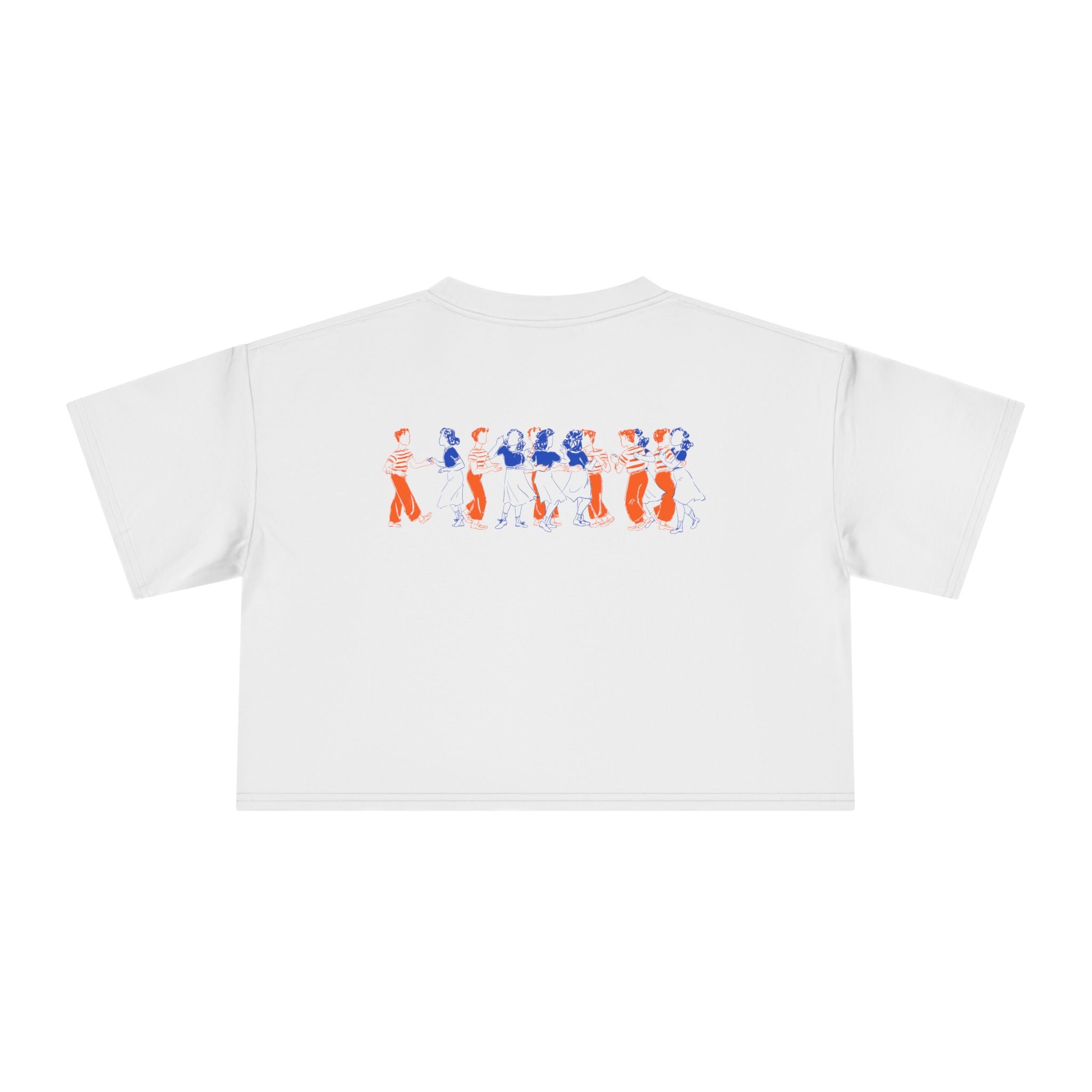 Come Around Stay Awhile Crop Top - White