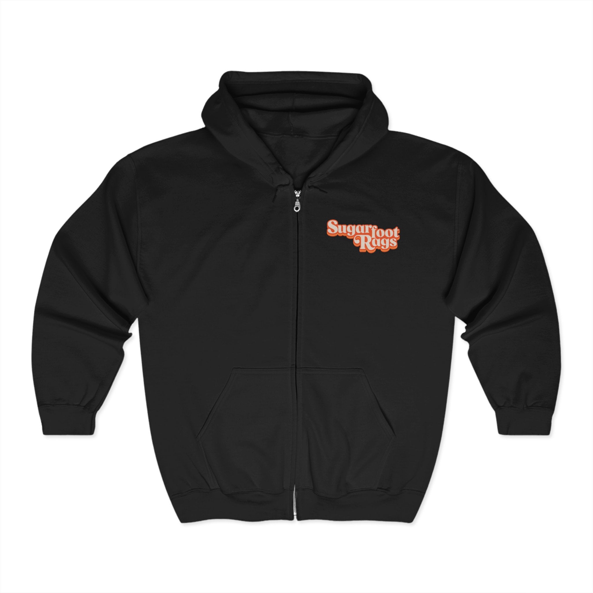 Sugarfoot Rags Zip Hoodie - Black