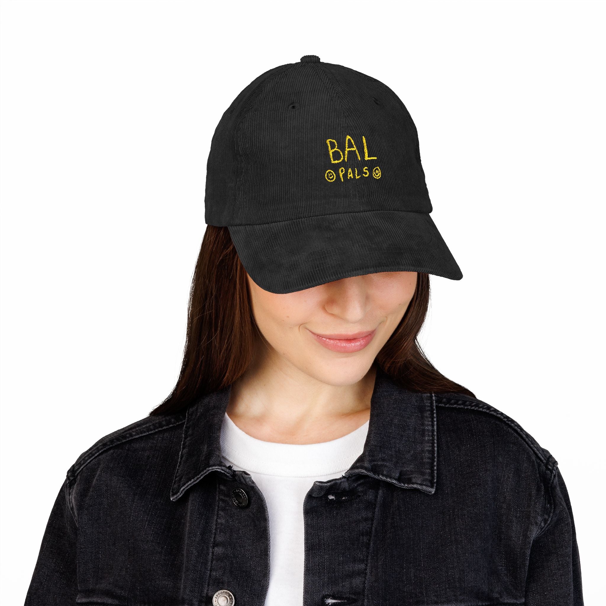 Bal Pals Embroidered Vintage Corduroy Cap - Multiple Colors