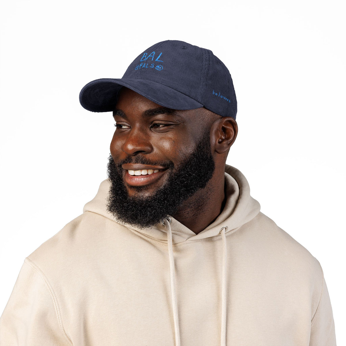 Baloween Bal Pals Embroidered Vintage Corduroy Cap - Navy