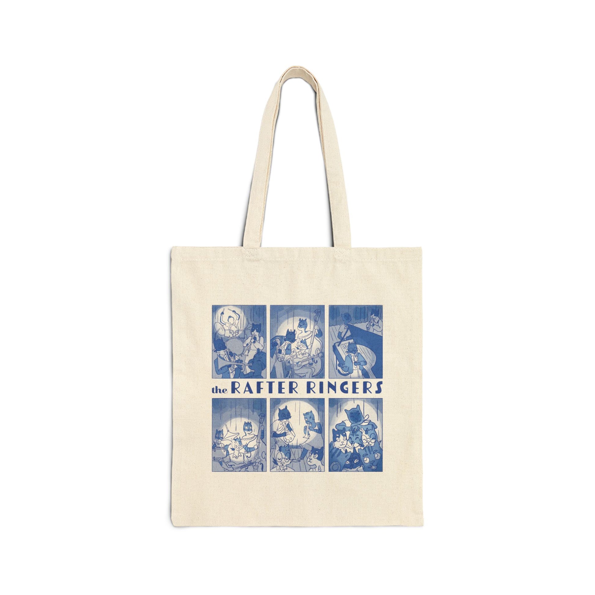 The Rafter Ringers Cotton Canvas Tote Bag - Natural