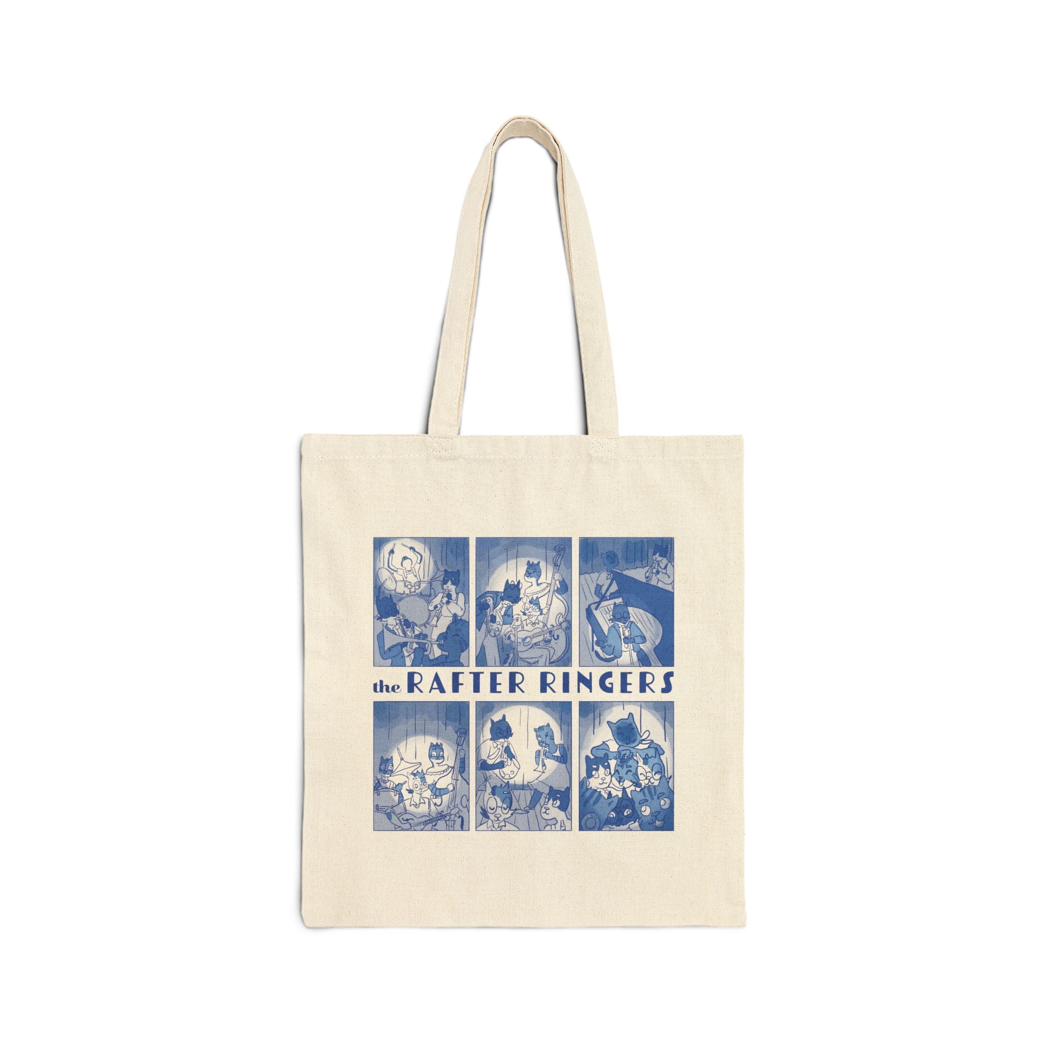 The Rafter Ringers Cotton Canvas Tote Bag - Natural