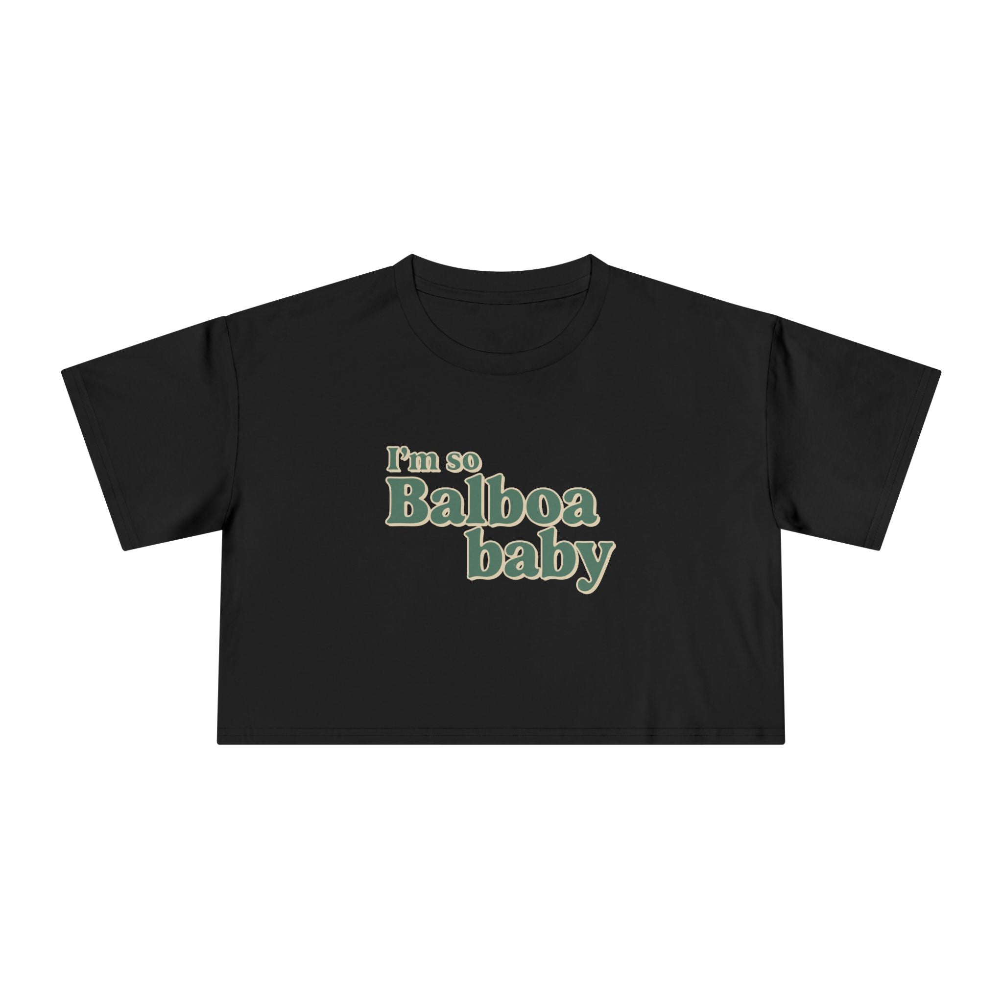 Balboa Baby Crop Top - Black