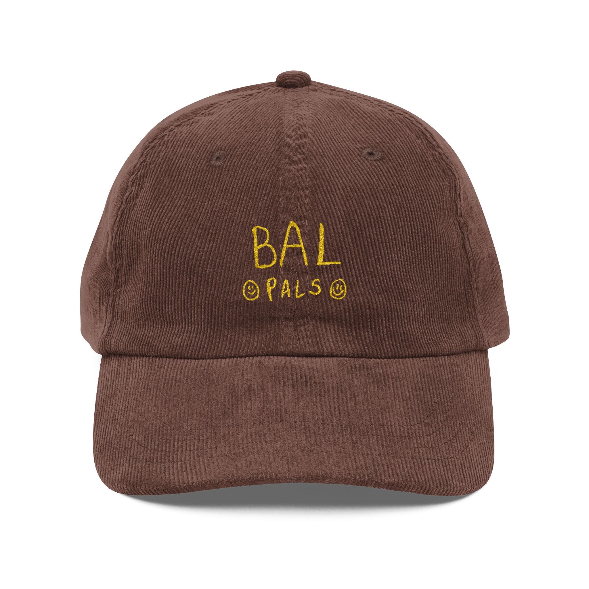 Bal Pals Embroidered Vintage Corduroy Cap - Multiple Colors