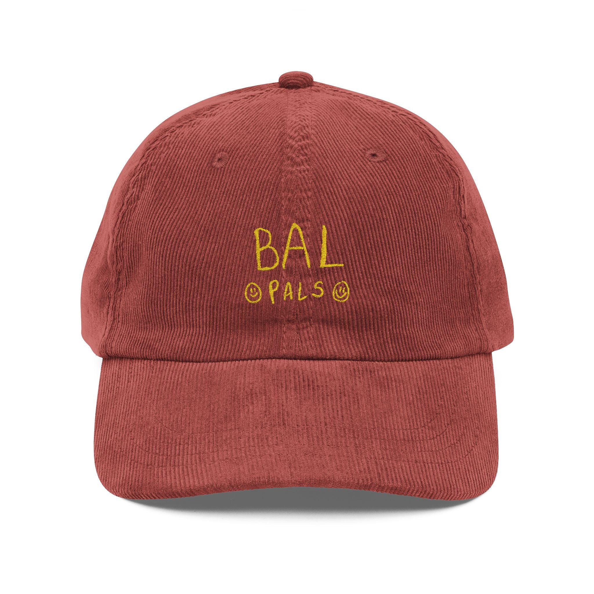 Bal Pals Embroidered Vintage Corduroy Cap - Multiple Colors