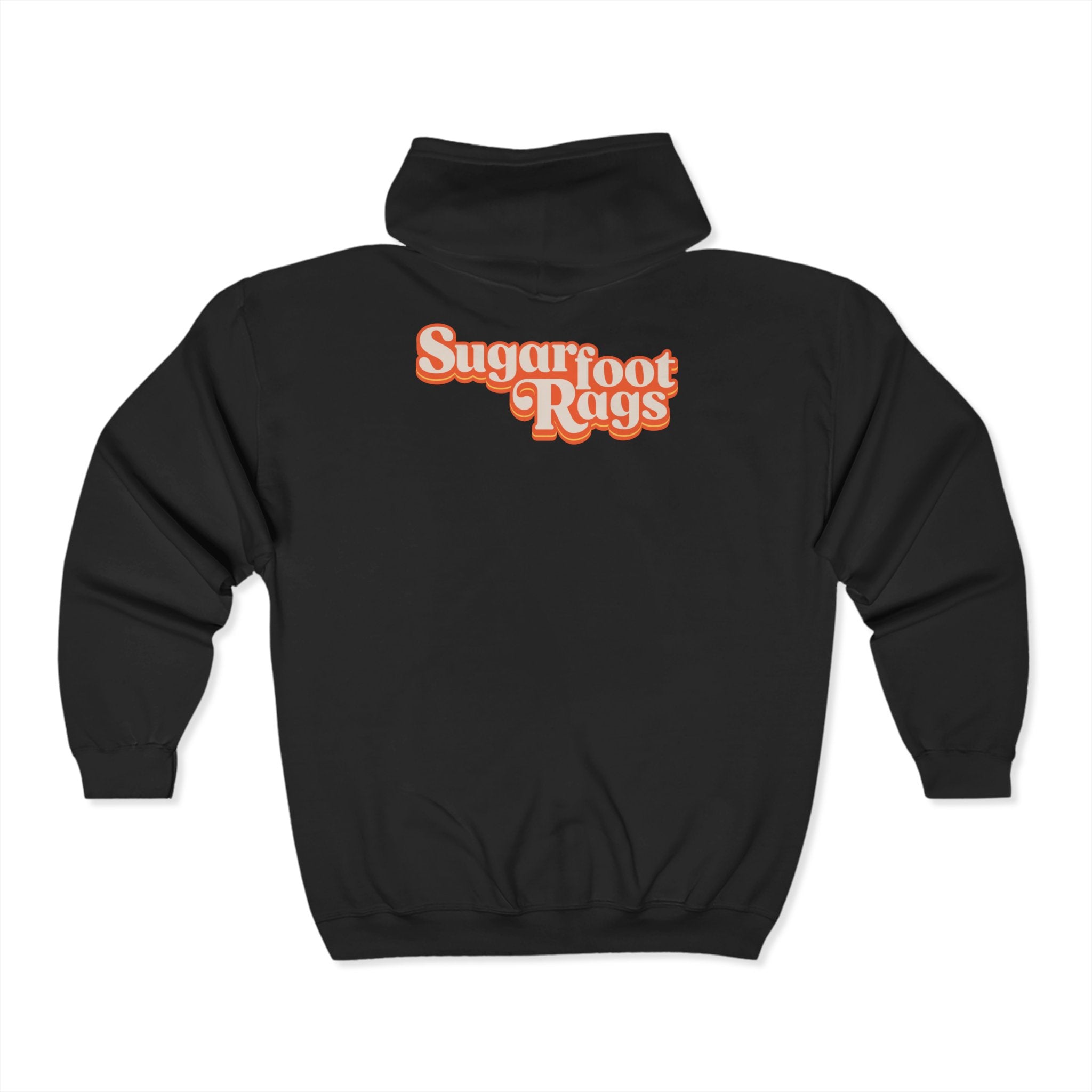 Sugarfoot Rags Zip Hoodie - Black