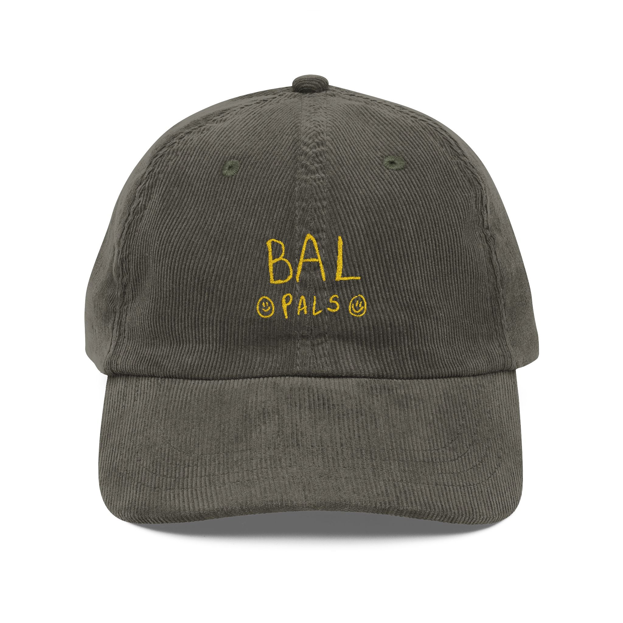Bal Pals Embroidered Vintage Corduroy Cap - Multiple Colors