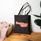 Sugarfoot Rags Cotton Canvas Tote Bag - Black