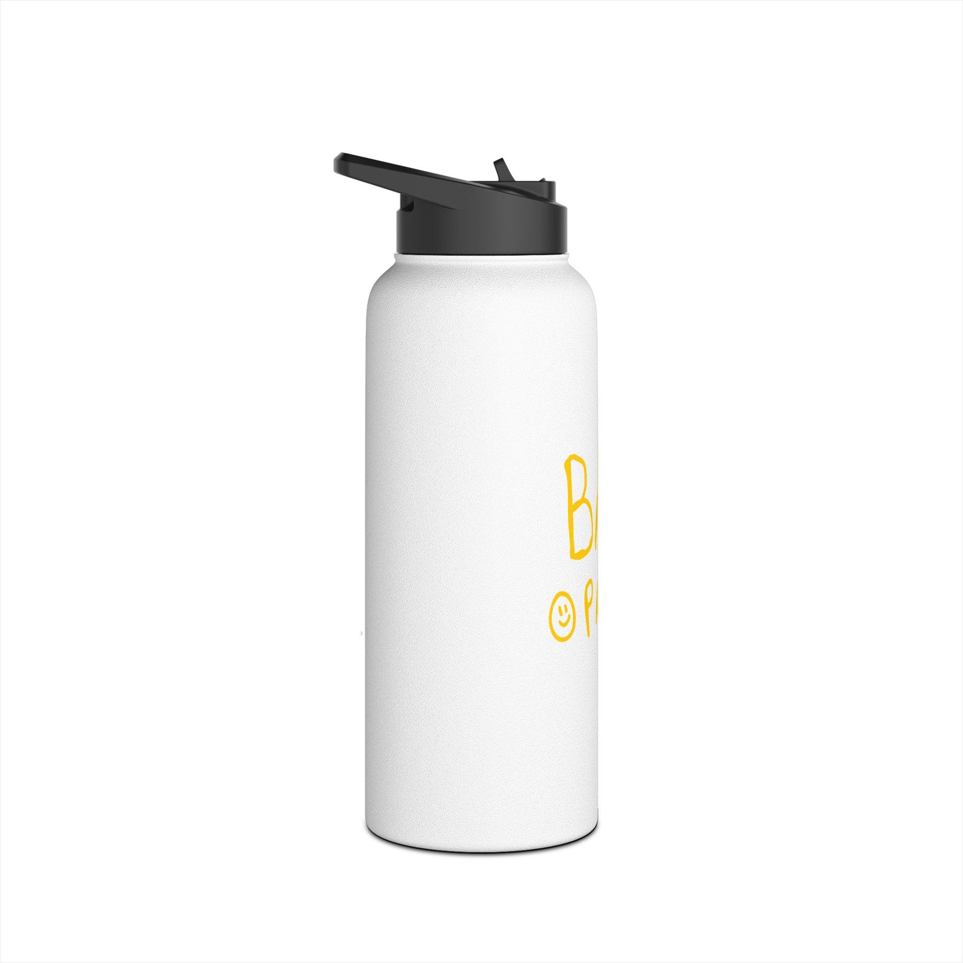 Bal Pals Stainless Steel Water Bottle, Multiple Sizes – White