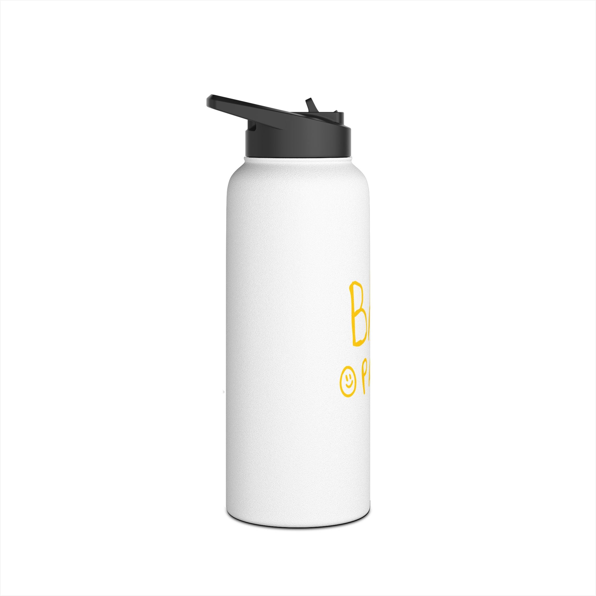 Bal Pals Stainless Steel Water Bottle, Multiple Sizes – White