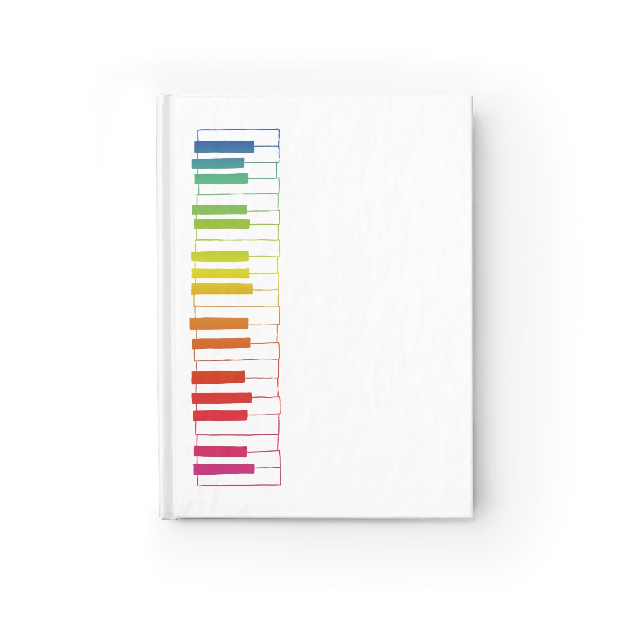 Rainbow Piano Hardback Journal