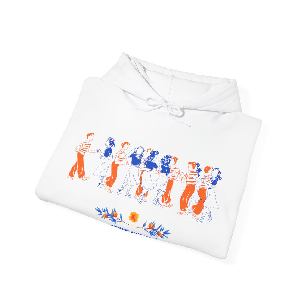Come Around Stay Awhile Hoodie - White