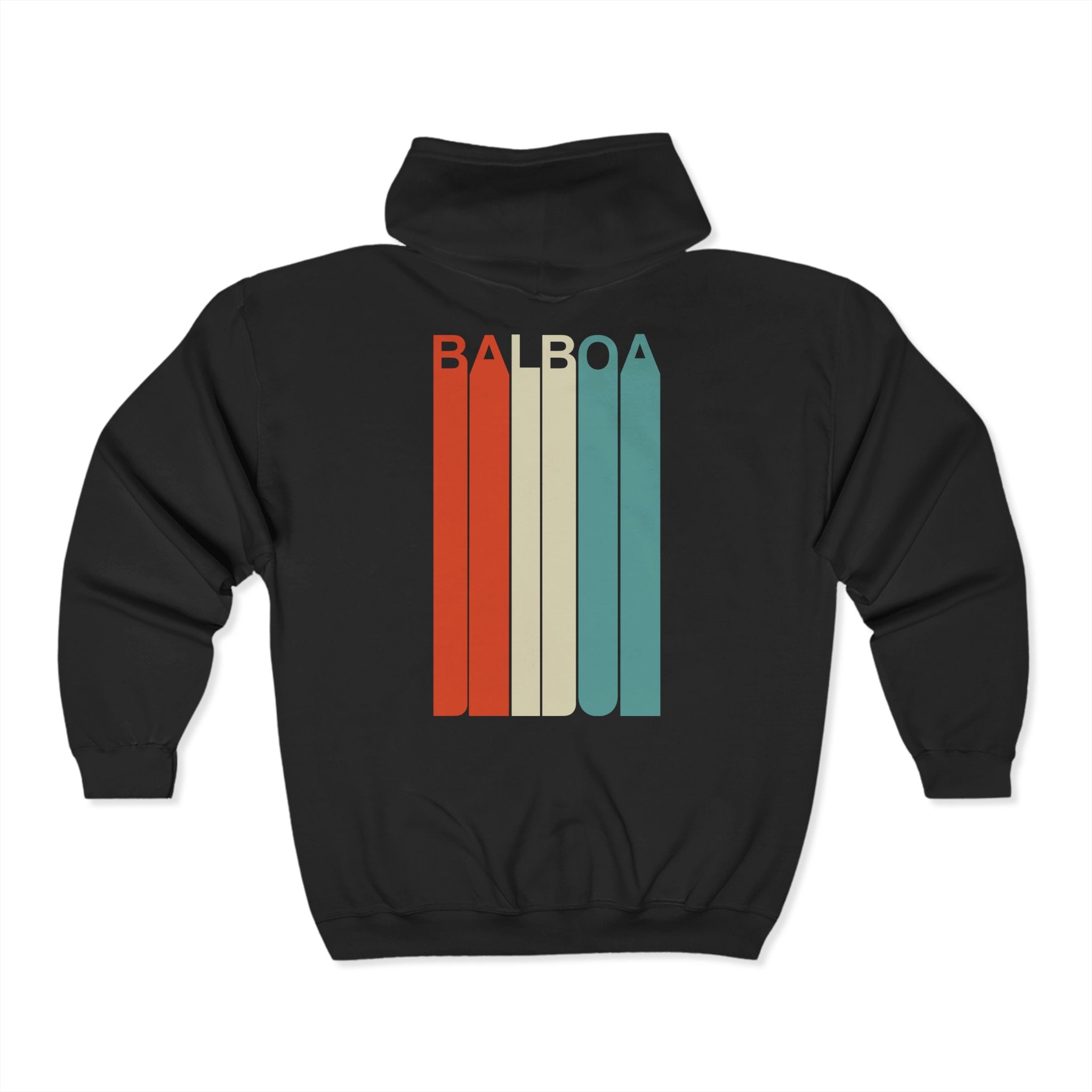 Balboa Drag Zip Hoodie - Black