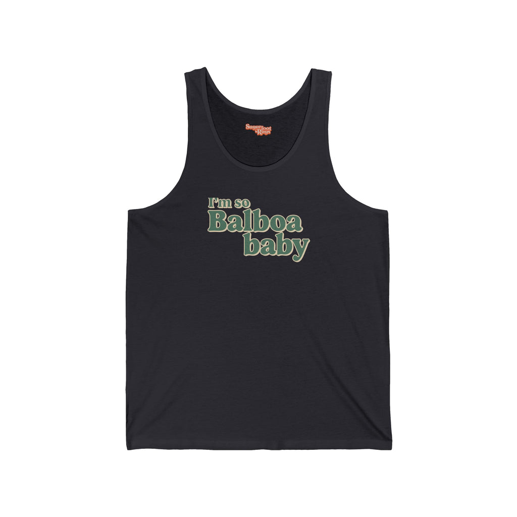 I'm So Balboa Baby Tank Top - Dark Grey
