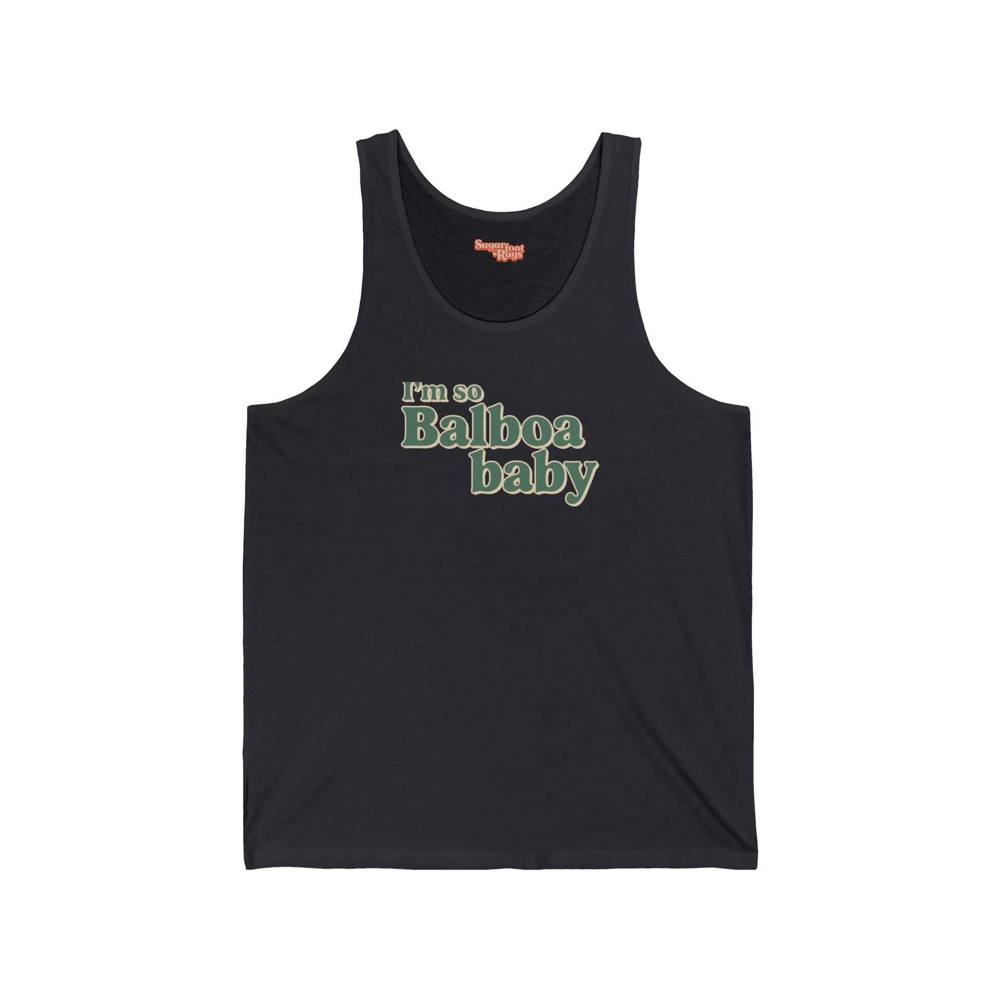 I'm So Balboa Baby Tank Top - Dark Grey