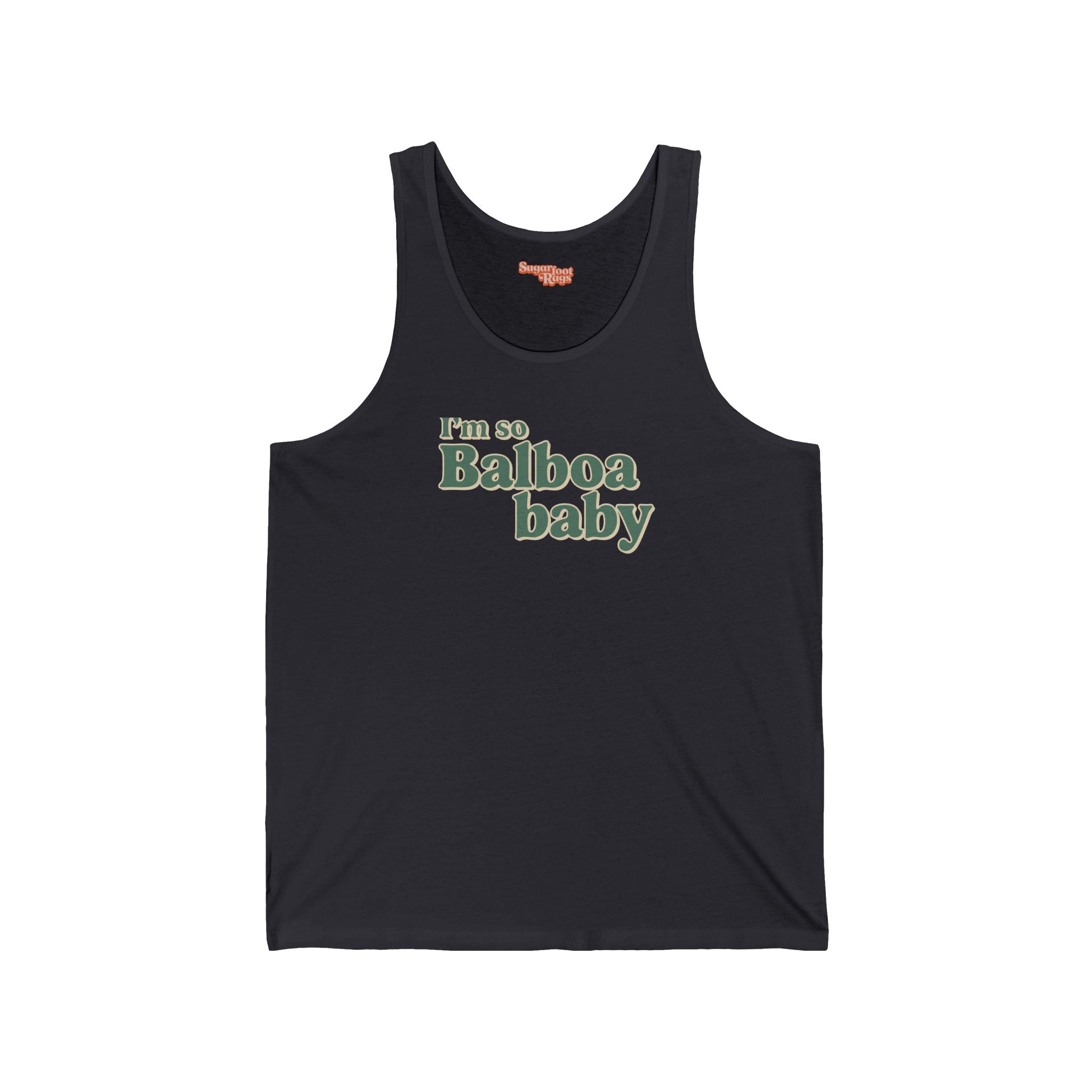 I'm So Balboa Baby Tank Top - Dark Grey