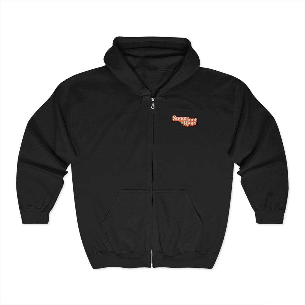 Swing Drag Zip Hoodie - Black
