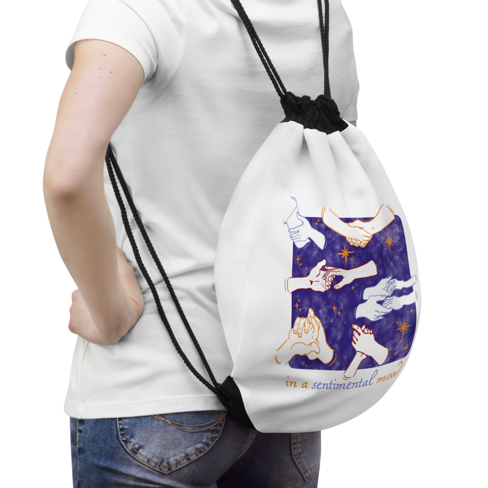 Sentimental Mood Shoe Bag - White