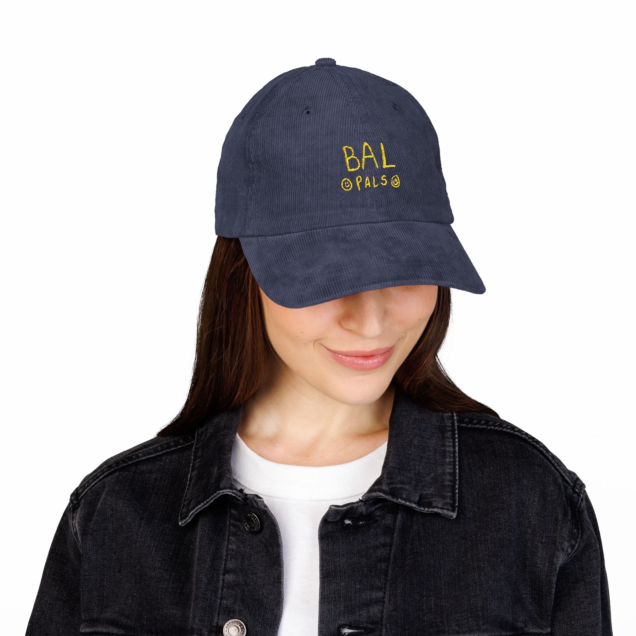 Bal Pals Embroidered Vintage Corduroy Cap - Multiple Colors